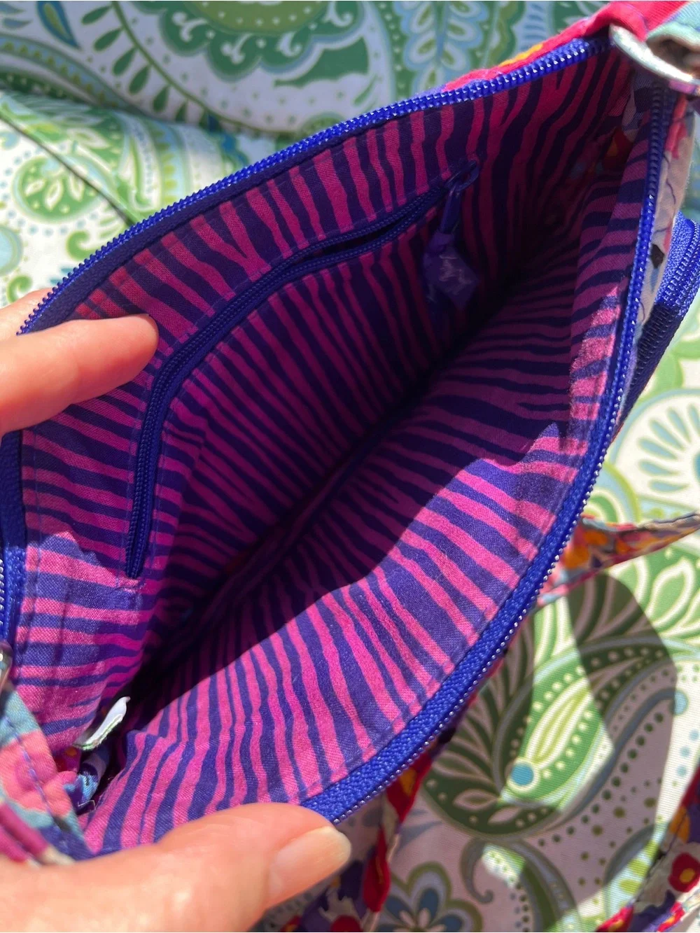 Vera Bradley Little Hipster Impressionista Floral Crossbody Bag - Picture 4 of 8